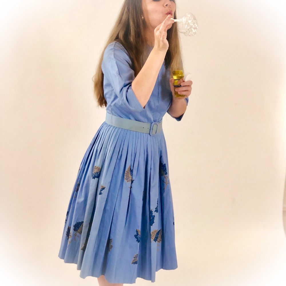 VTG 50’s Day/Swing hand-painted dress S/M SOLD